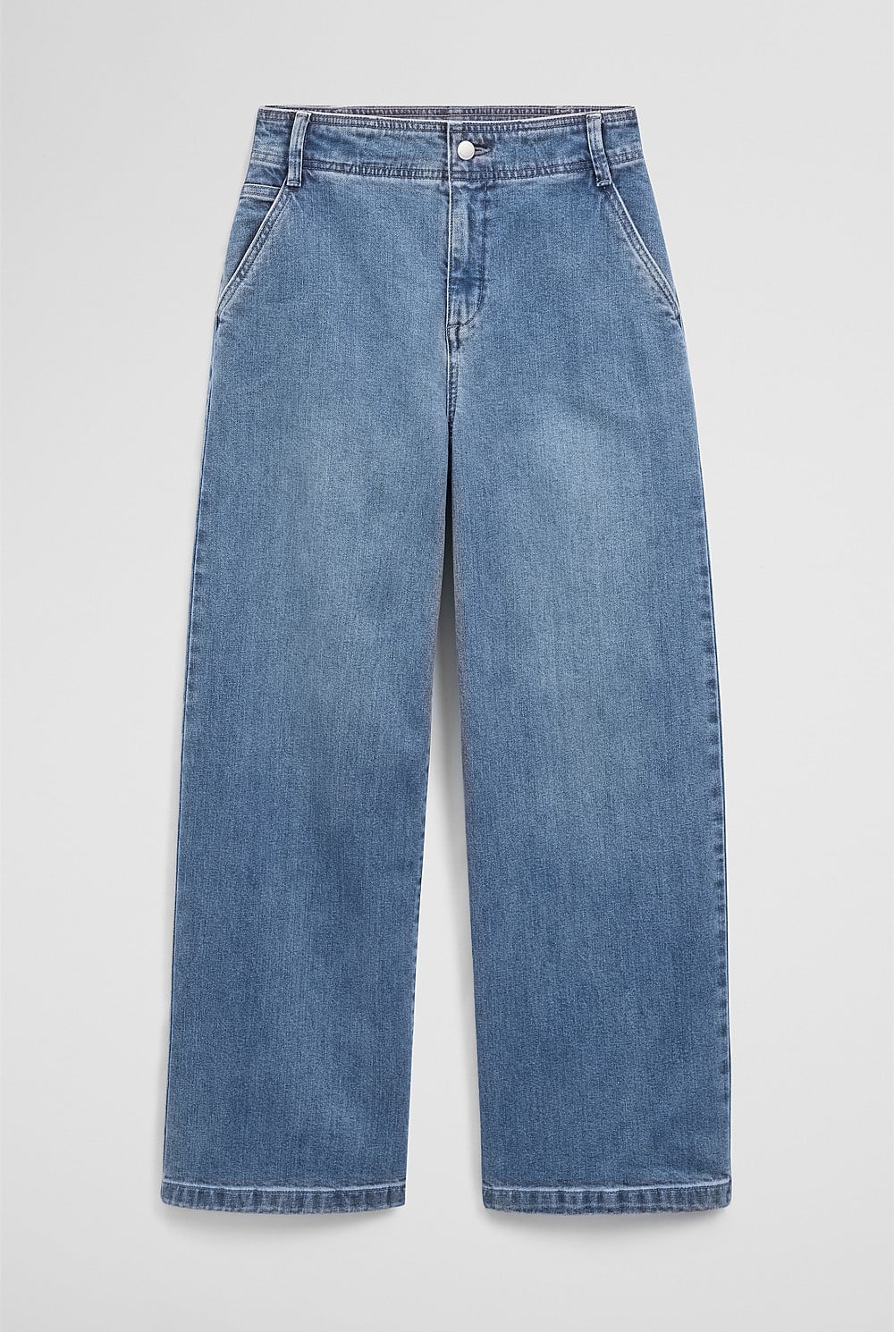 Refined High Rise Wide Leg Jean