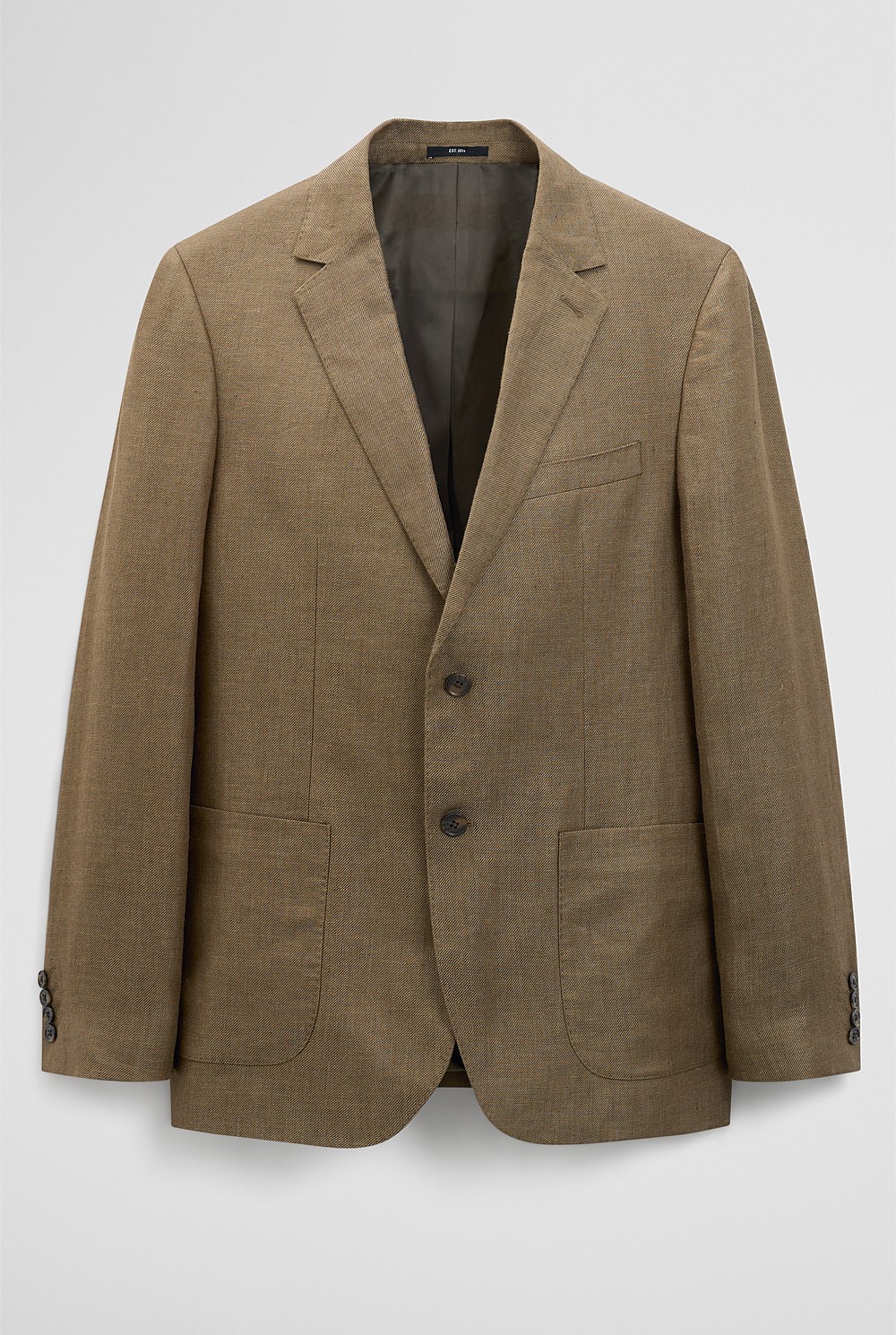Regular Fit Linen Jacket