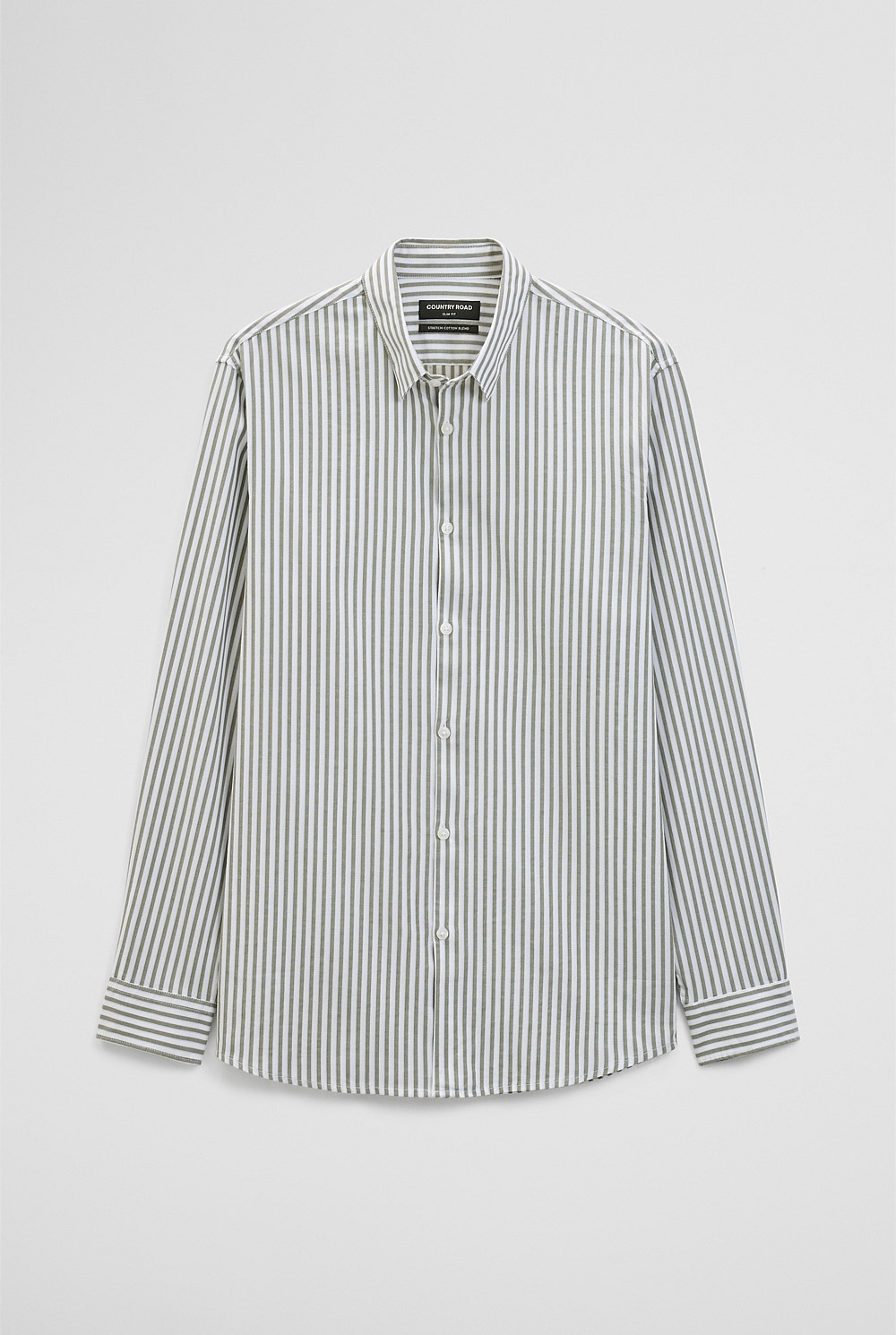 Slim Fit Cotton Stripe Shirt