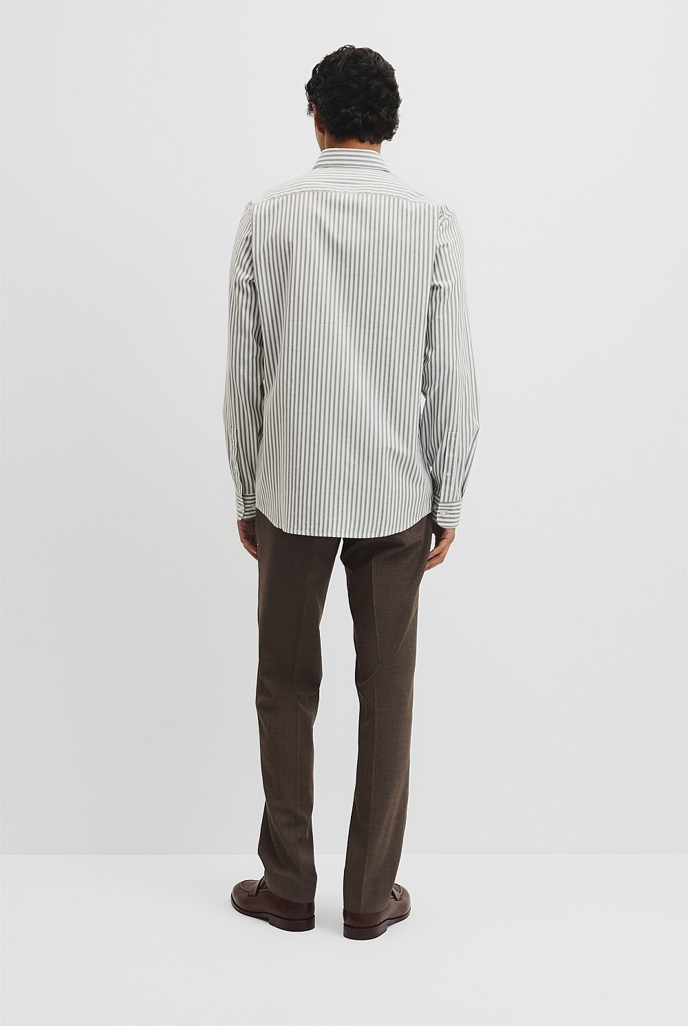 Slim Fit Cotton Stripe Shirt