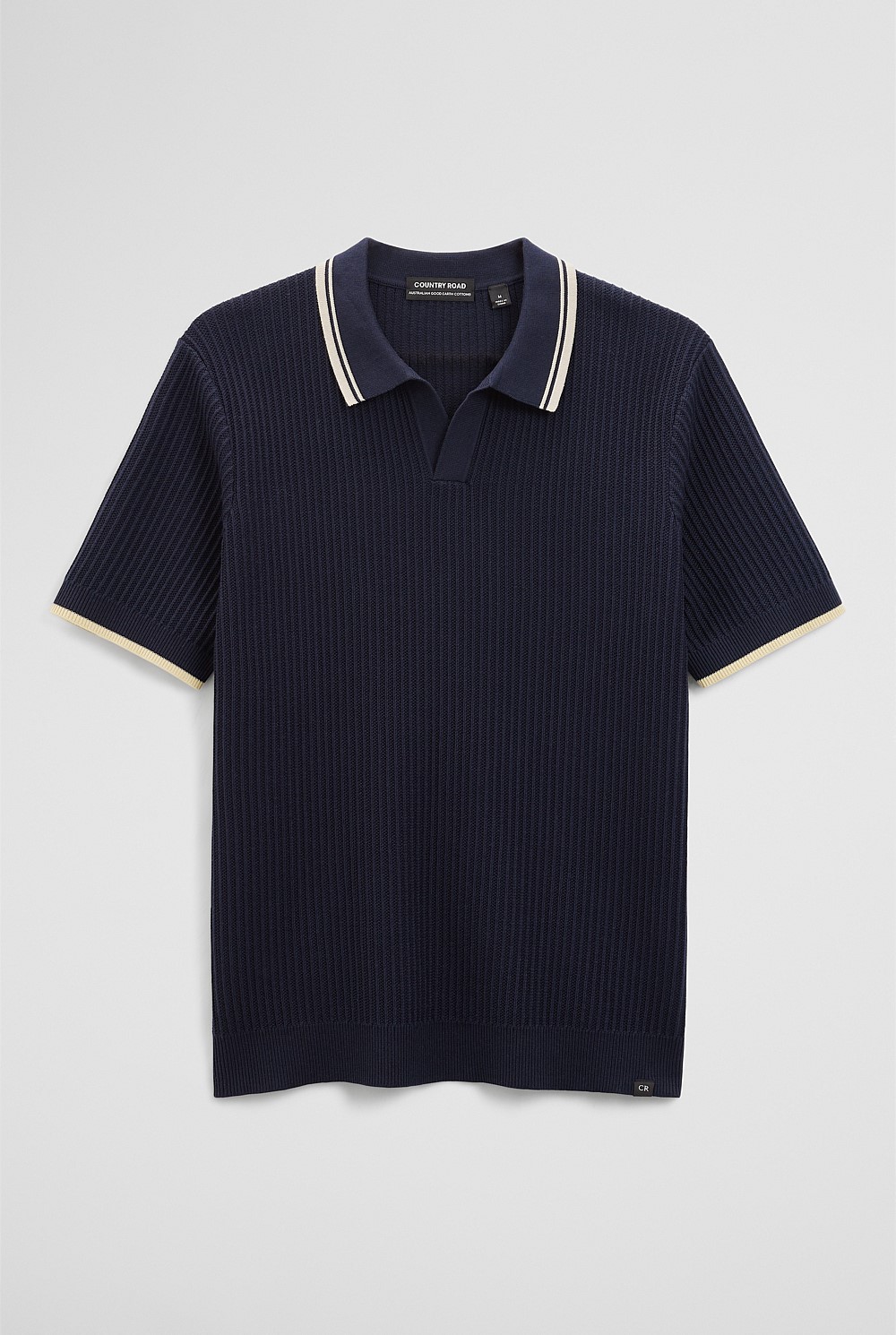 Australian Good Earth Cotton Tapered Trophy Polo