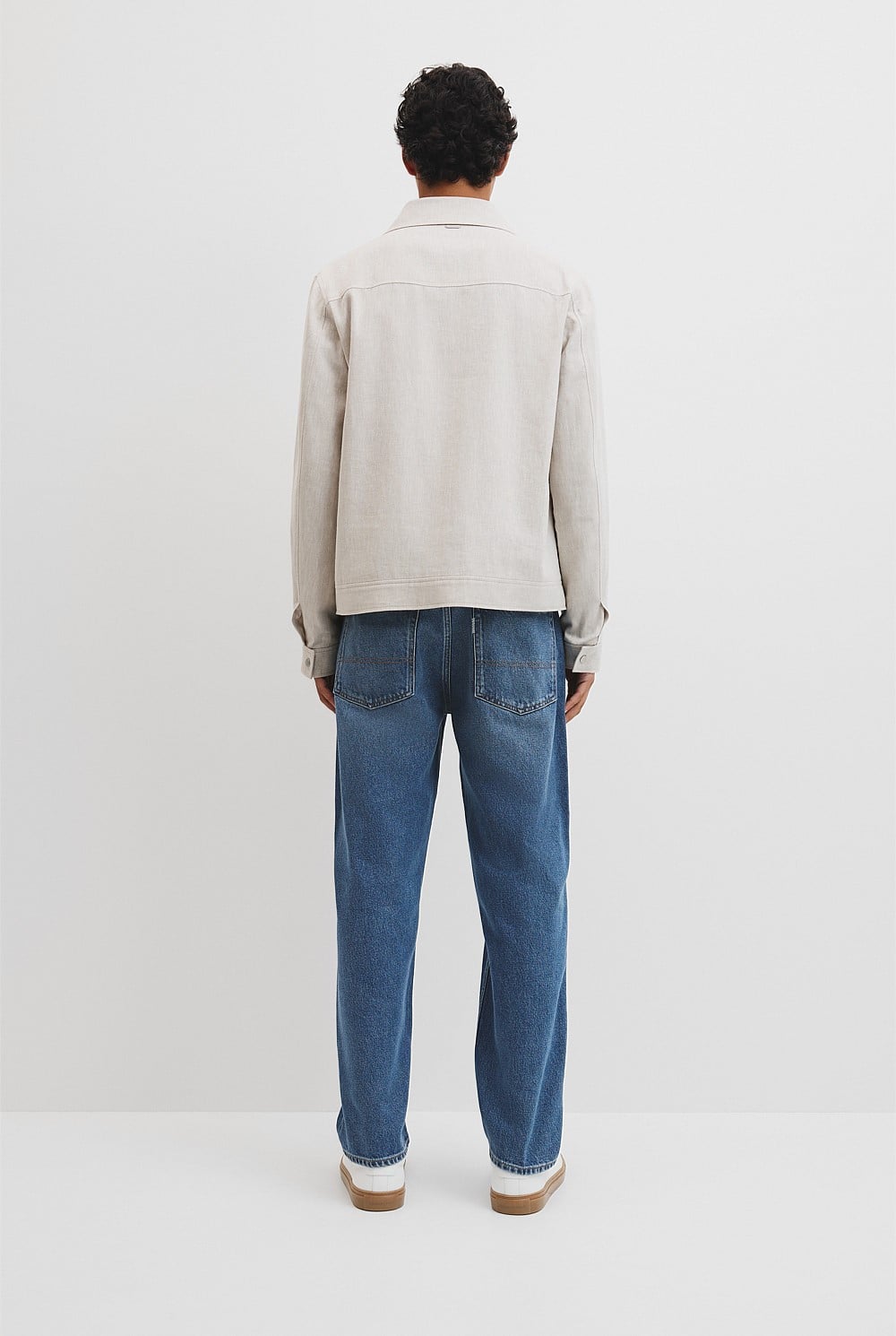 Lin Cut Out Blend Bttn Jacket