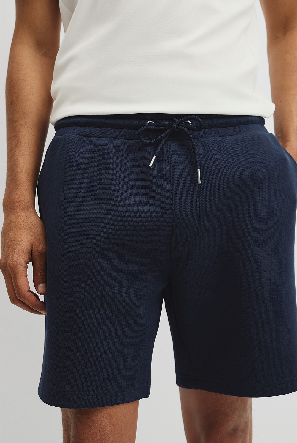 Textured Drawstring Short
