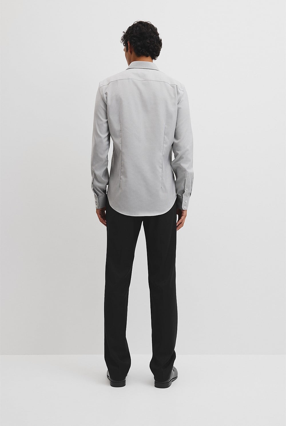 Slim Micro Houndstooth Travel Shirt