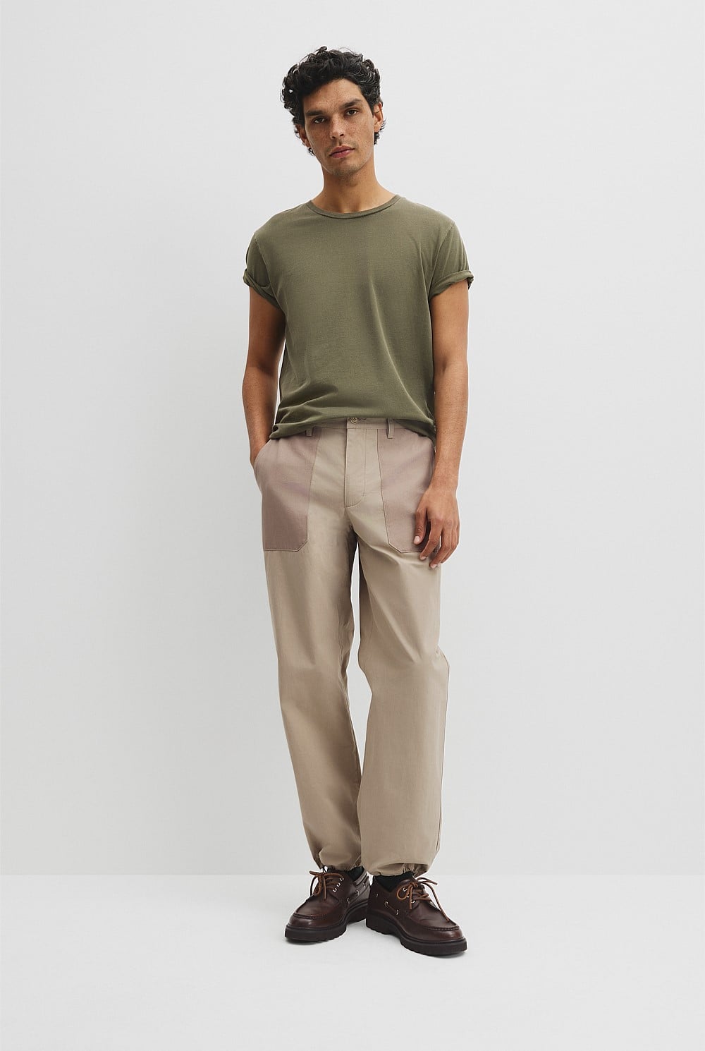 Australian Cotton Longline Garment Dye T-Shirt