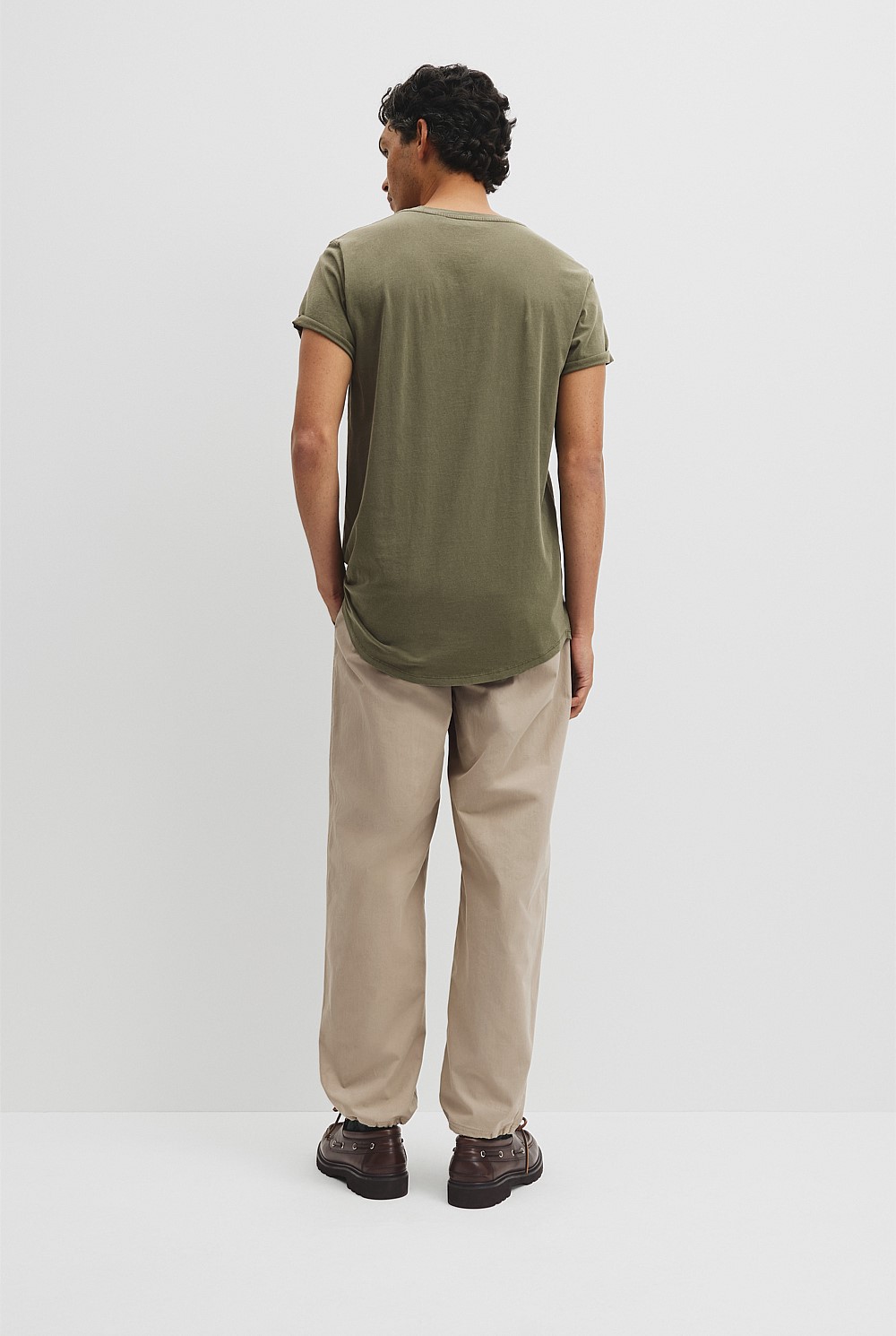 Australian Cotton Longline Garment Dye T-Shirt