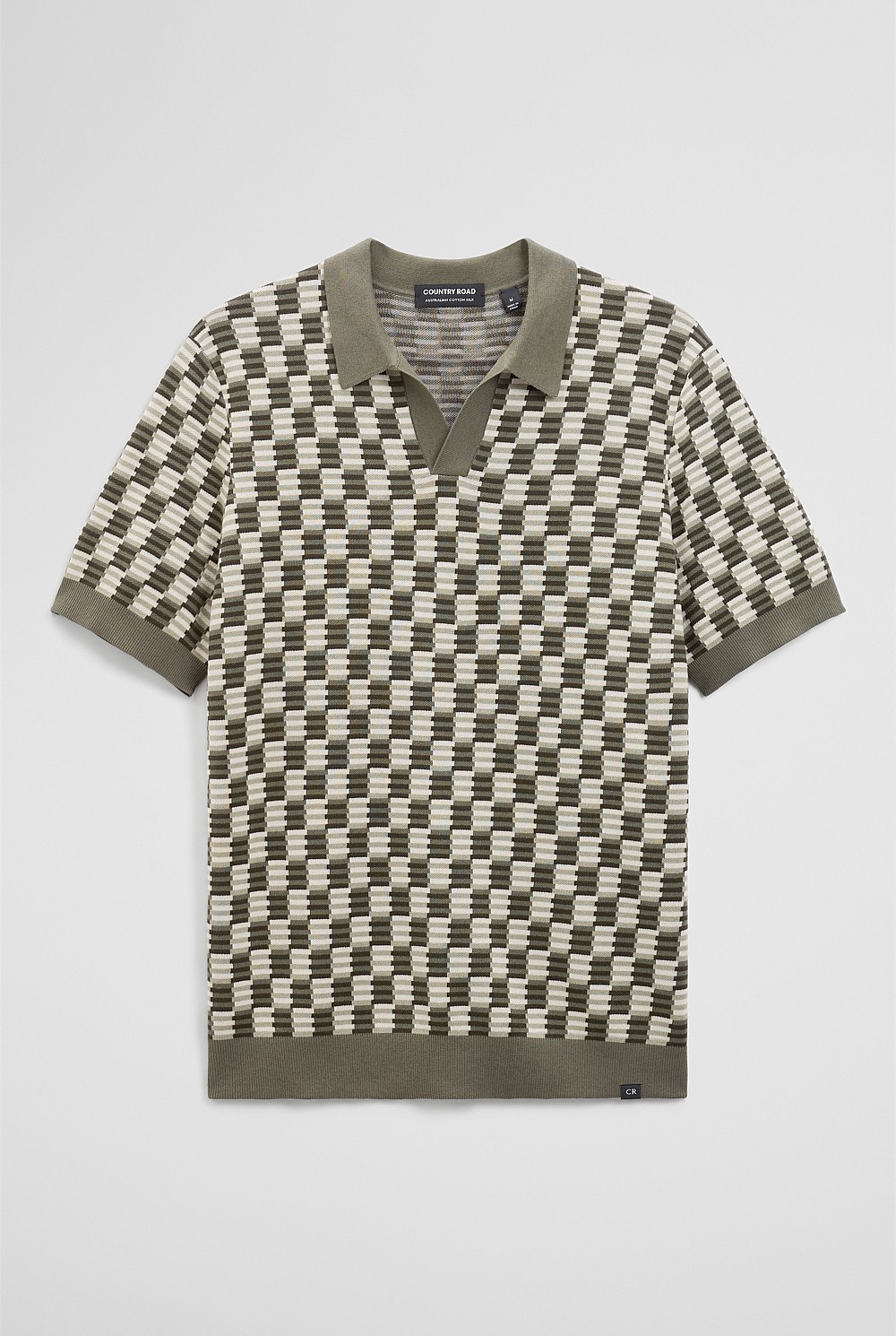 Australian Cotton Silk Jacquard Trophy Polo