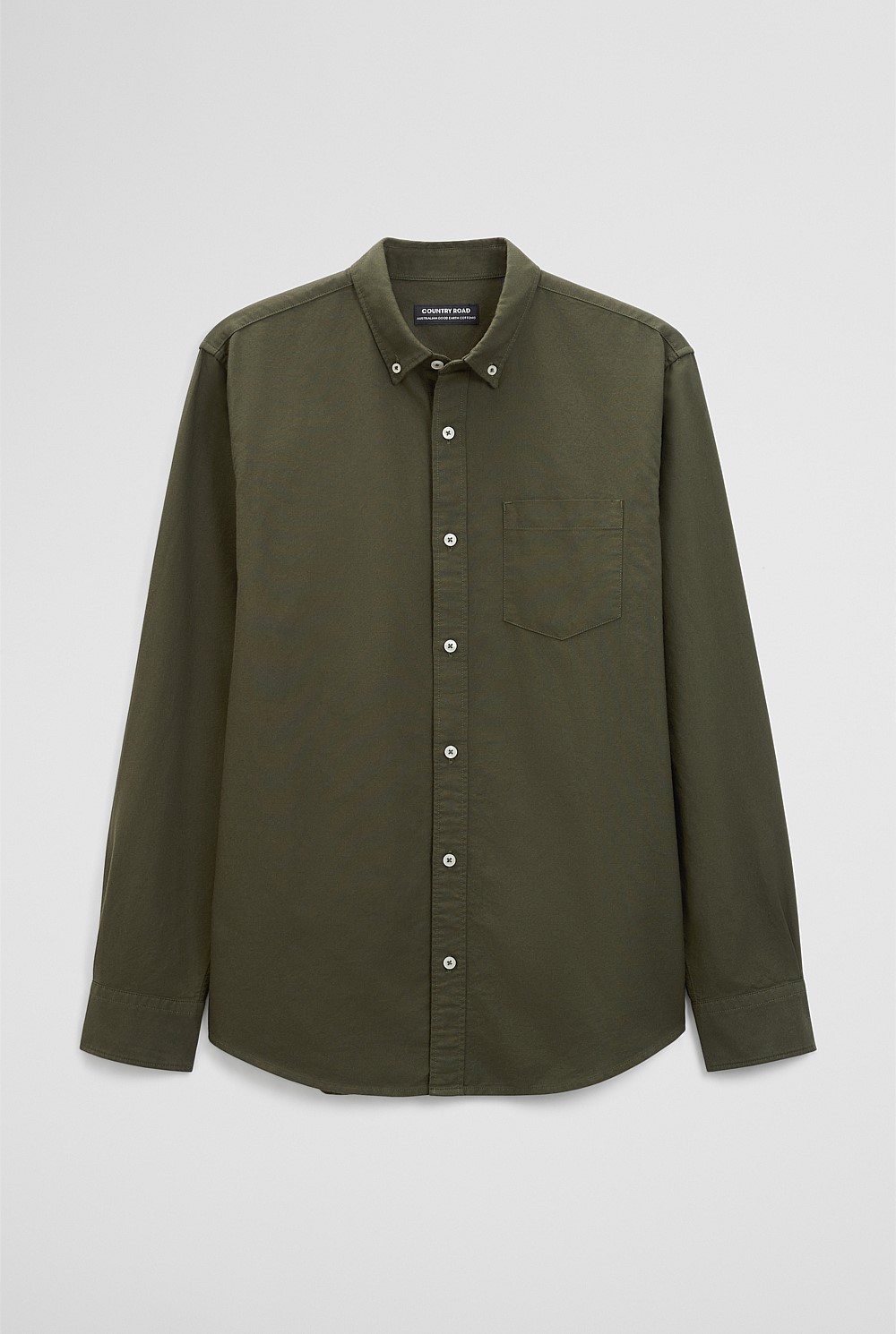 Australian Good Earth Cotton Regular Fit Oxford Shirt