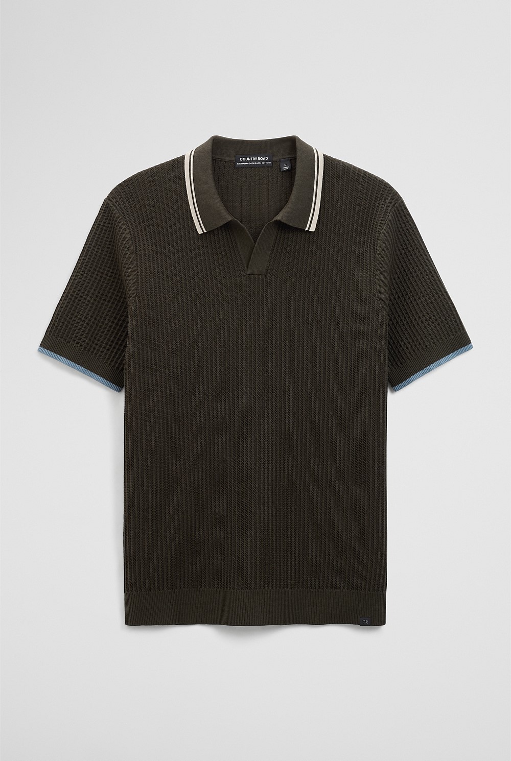Australian Good Earth Cotton Tapered Trophy Polo