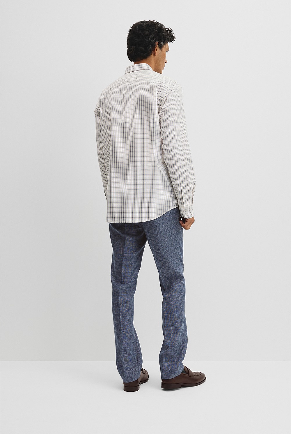 Regular Fit Cotton Grid Shirt