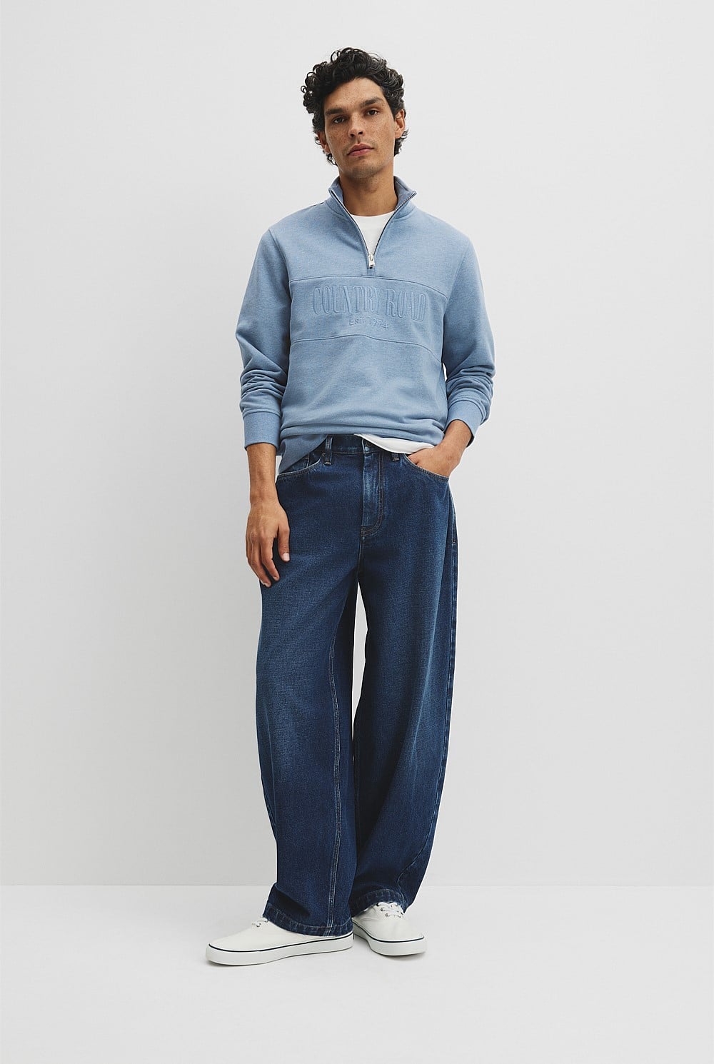 Australian Cotton Half Zip Heritage Sweat