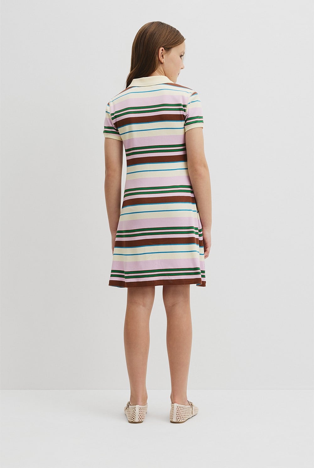 Teen Australian Cotton Short Sleeve Collar Polo Dress