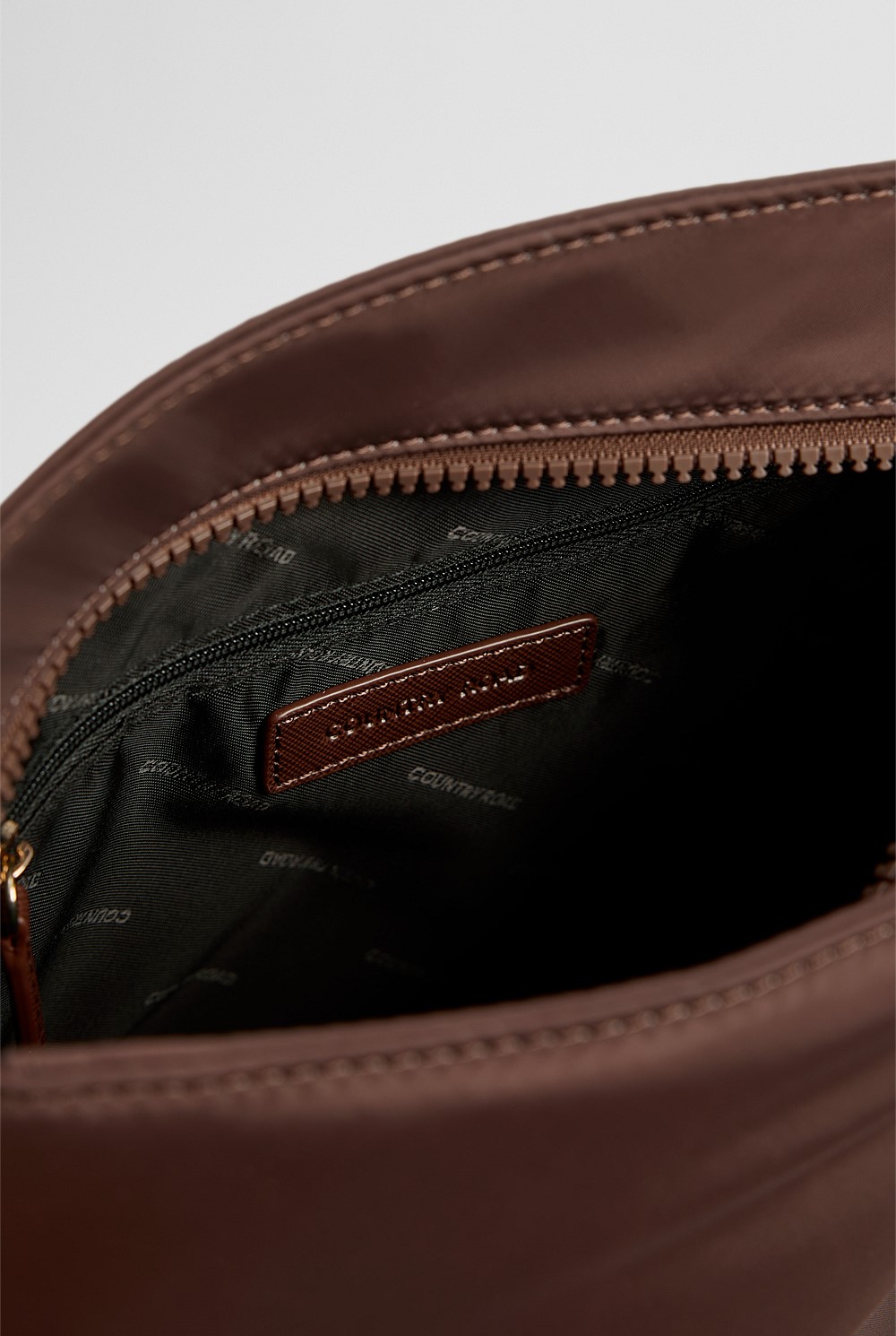 Soft Top Zip Crossbody Bag