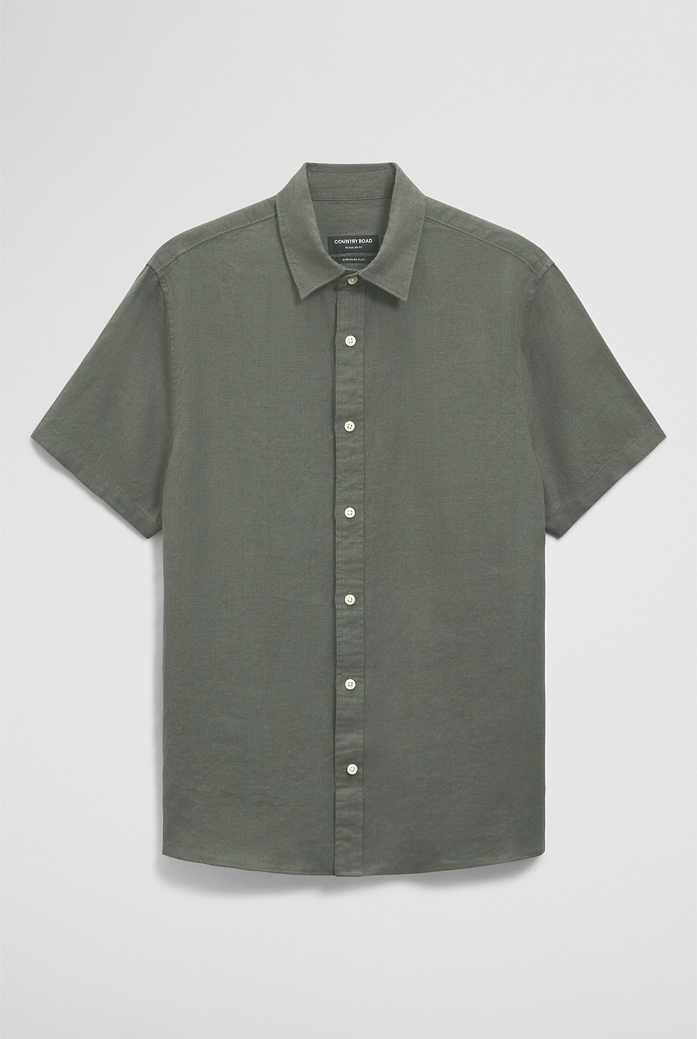 Short Sleeve Regular Fit Linen Shirt