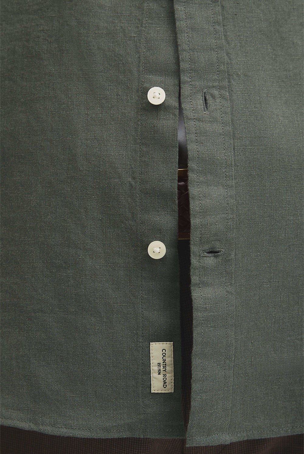 Short Sleeve Regular Fit Linen Shirt
