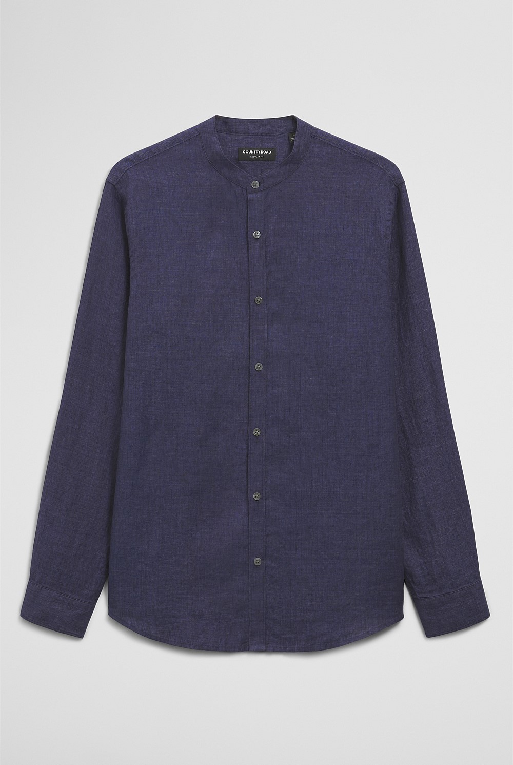 Regular Fit Delave Linen Standard Collar Shirt