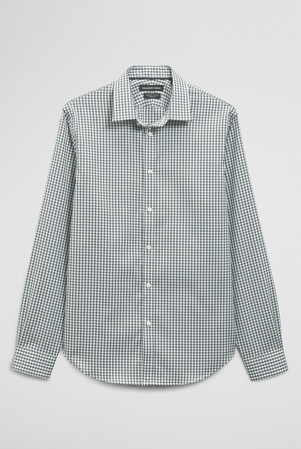 Regular Fit Gingham Travel Shirt