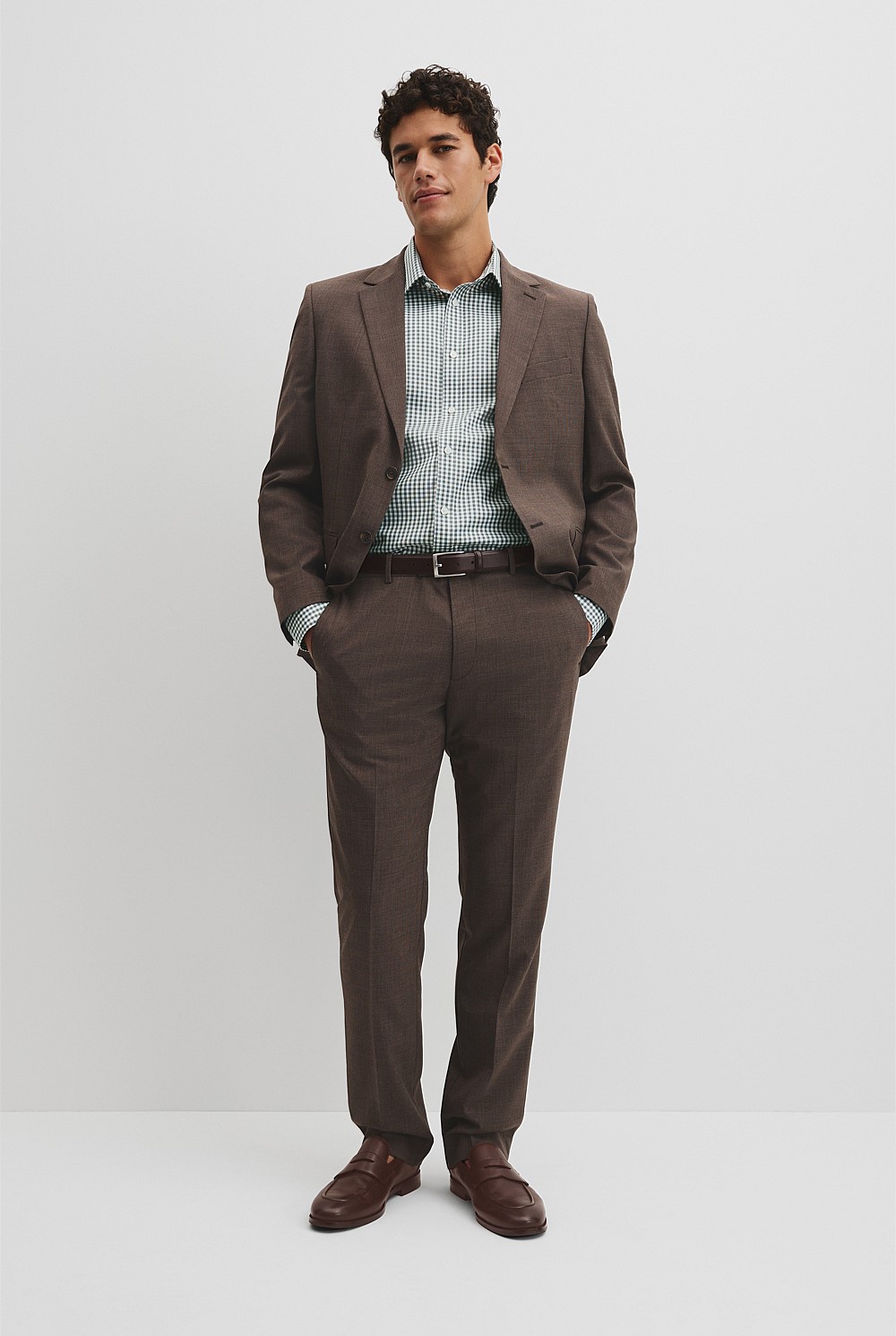 Regular Fit Gingham Travel Shirt