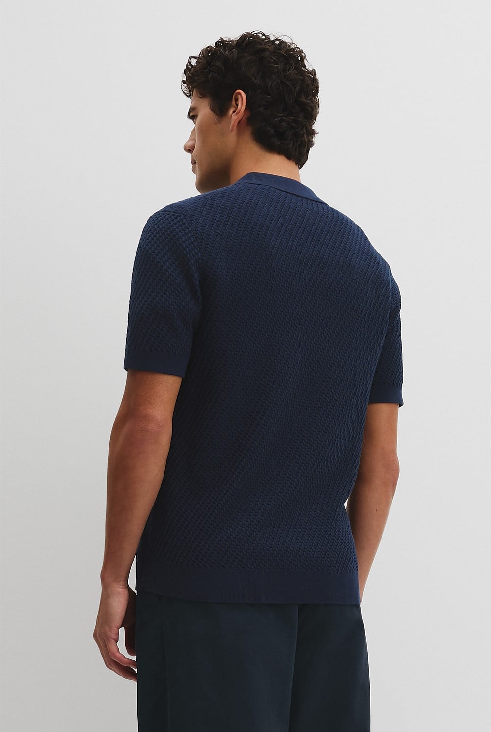 Australian Cotton Basket Knit Polo