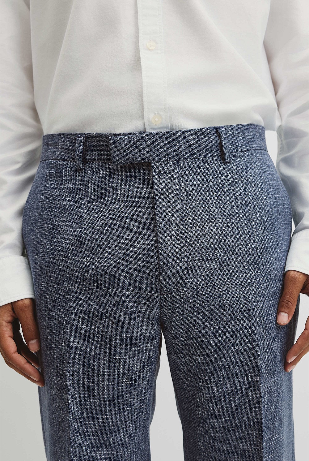 Regular Wool Houndstooth Pant