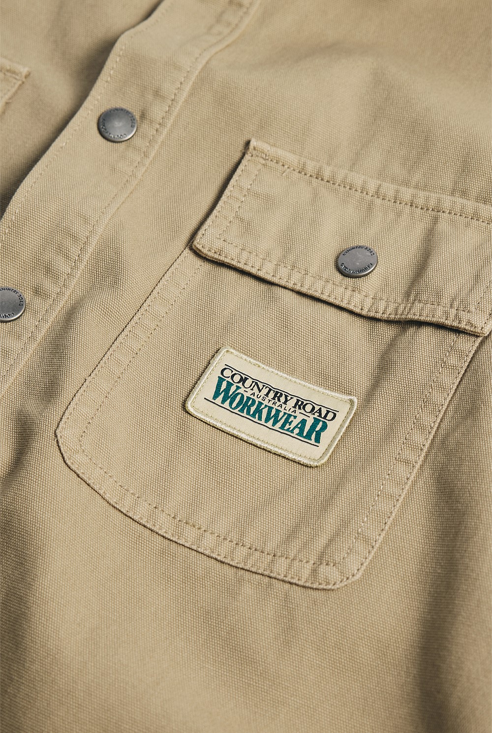 Garment Dyed Workwear Canvas Overshirt