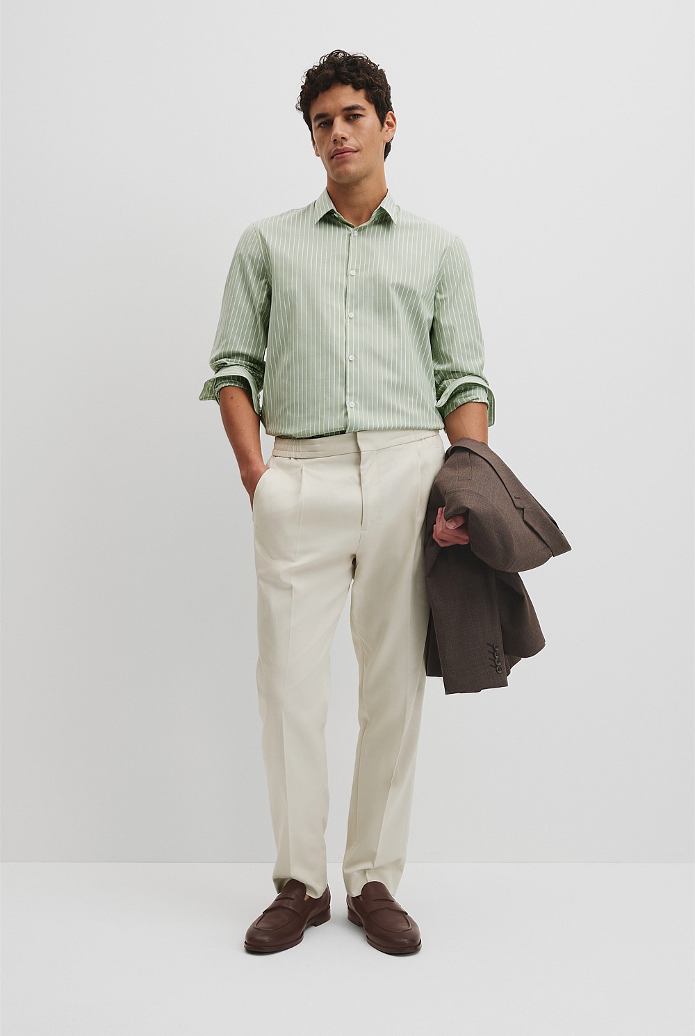 Slim Cut & Sew Stripe Shirt