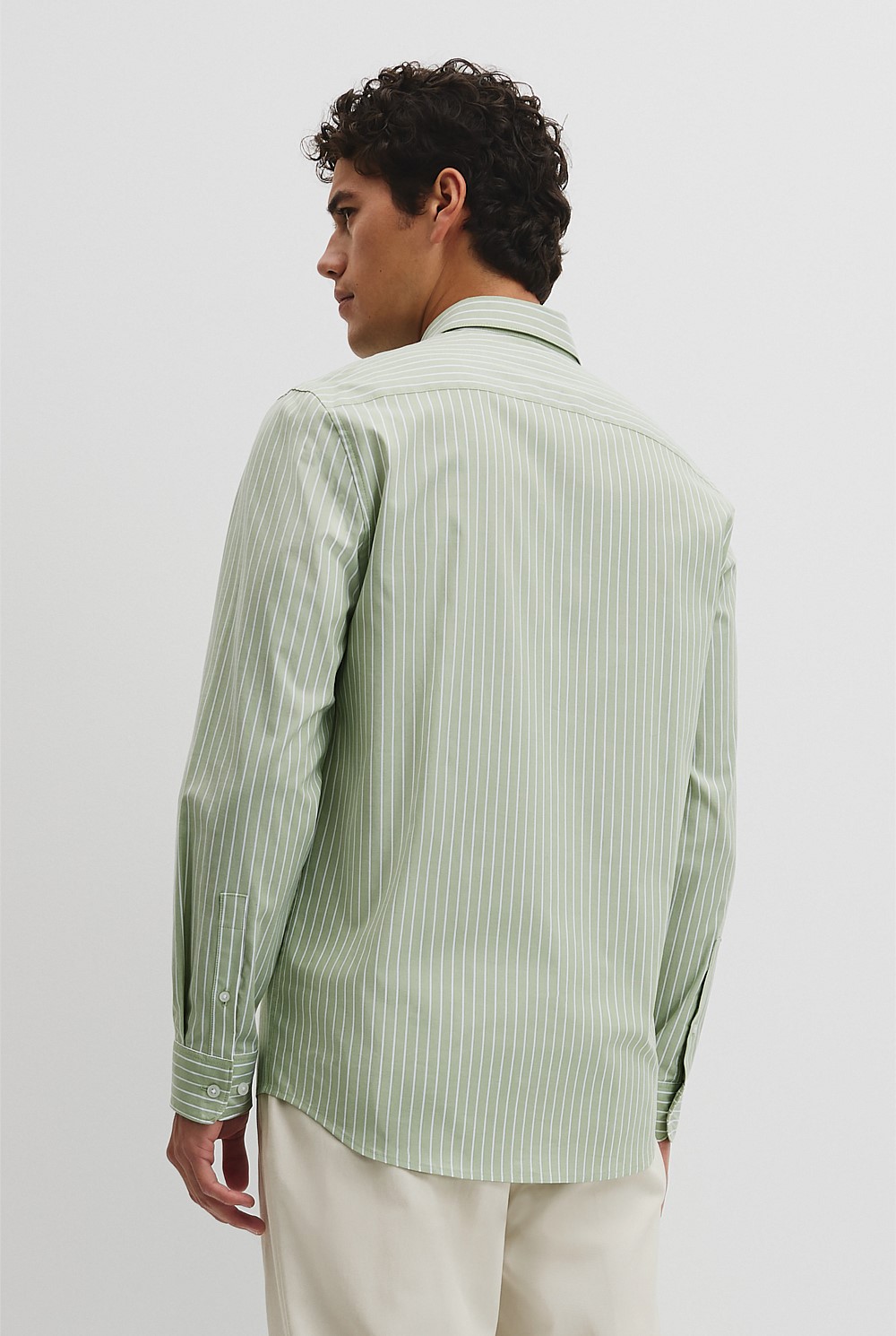 Slim Cut & Sew Stripe Shirt