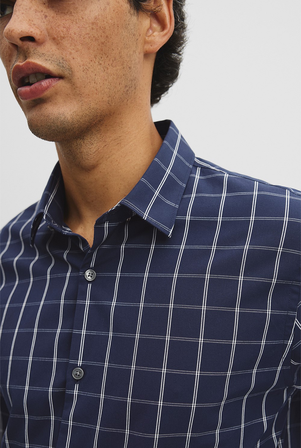 Long Sleeve Regular Cotton With Pockets Check Shirt