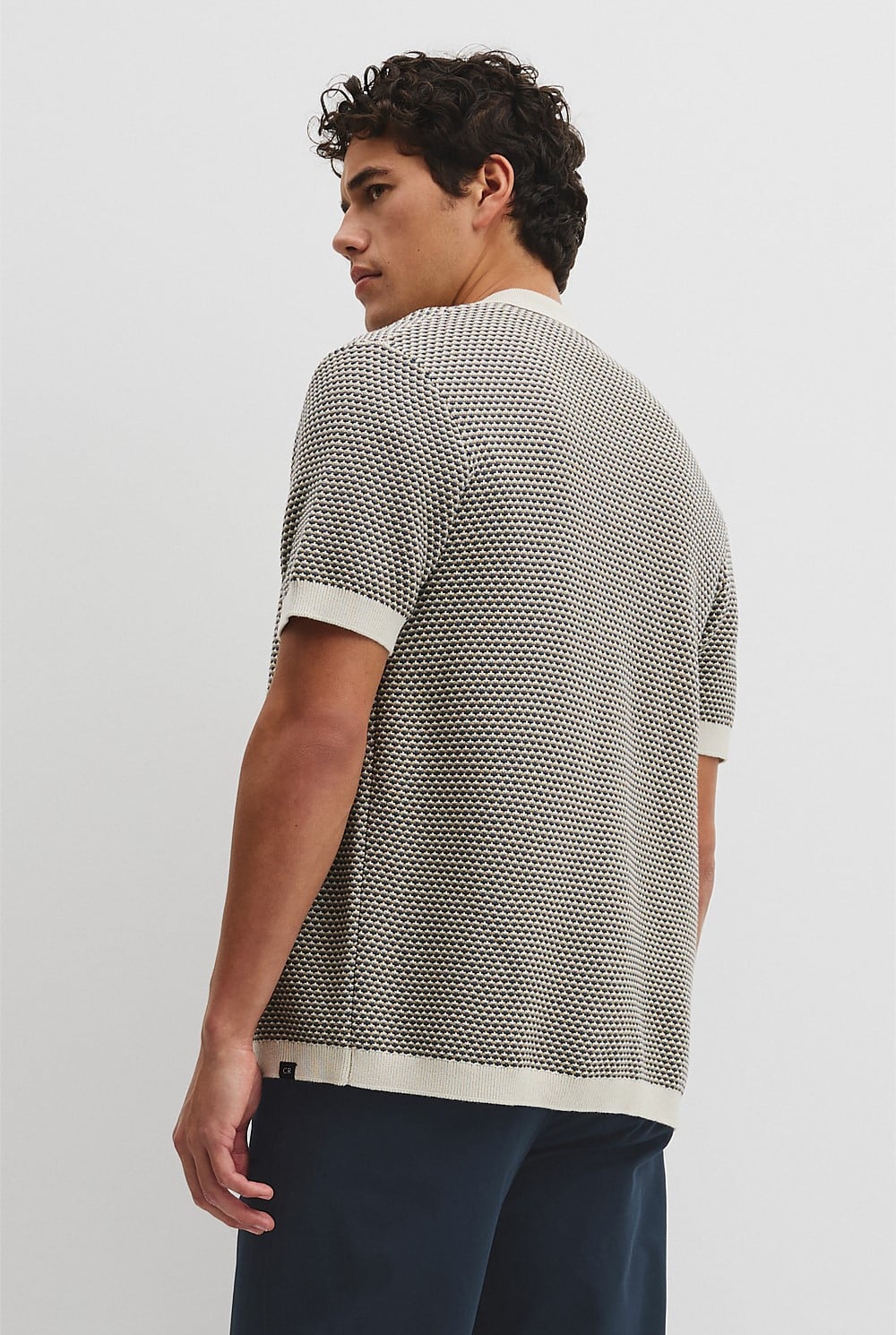 Australian Cotton Jacquard Knit Shirt