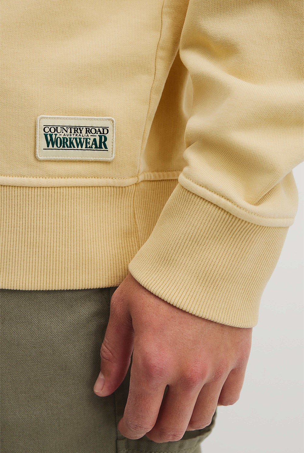 Australian Cotton Garment Dyed Workwear Crew Sweat