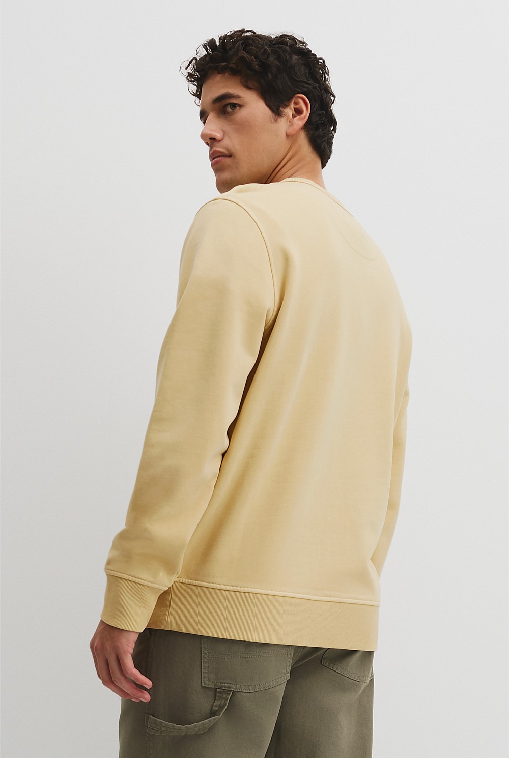 Australian Cotton Garment Dyed Workwear Crew Sweat