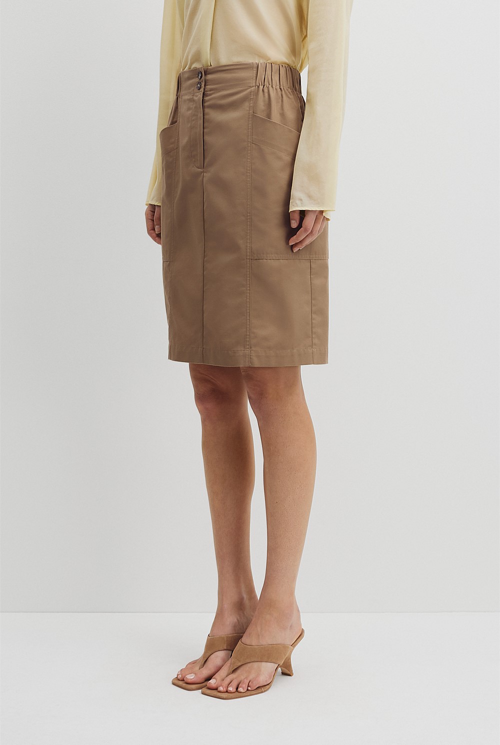 Twill Utility Skirt