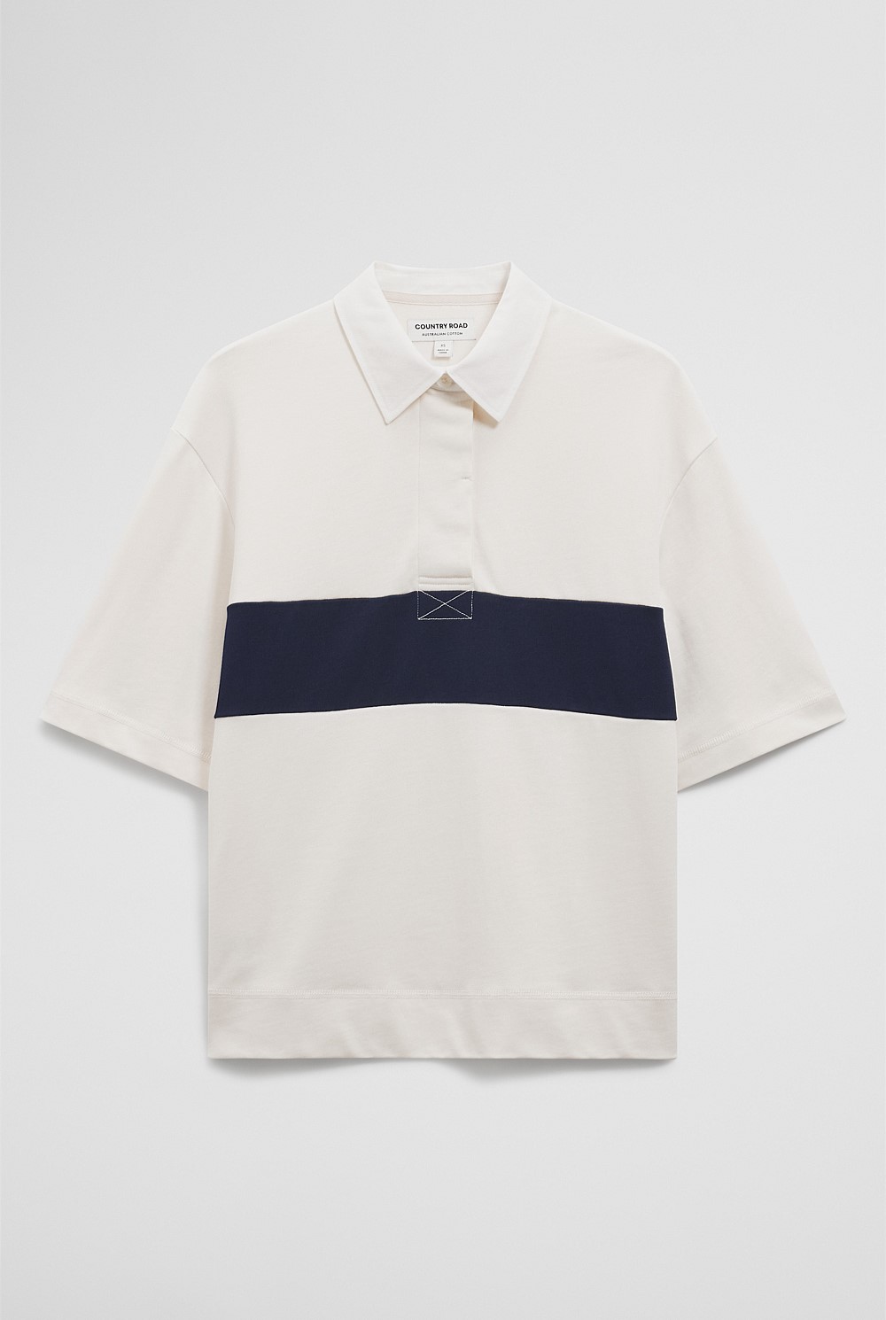 Australian Cotton Short Sleeve Workwear Block Rugby Polo