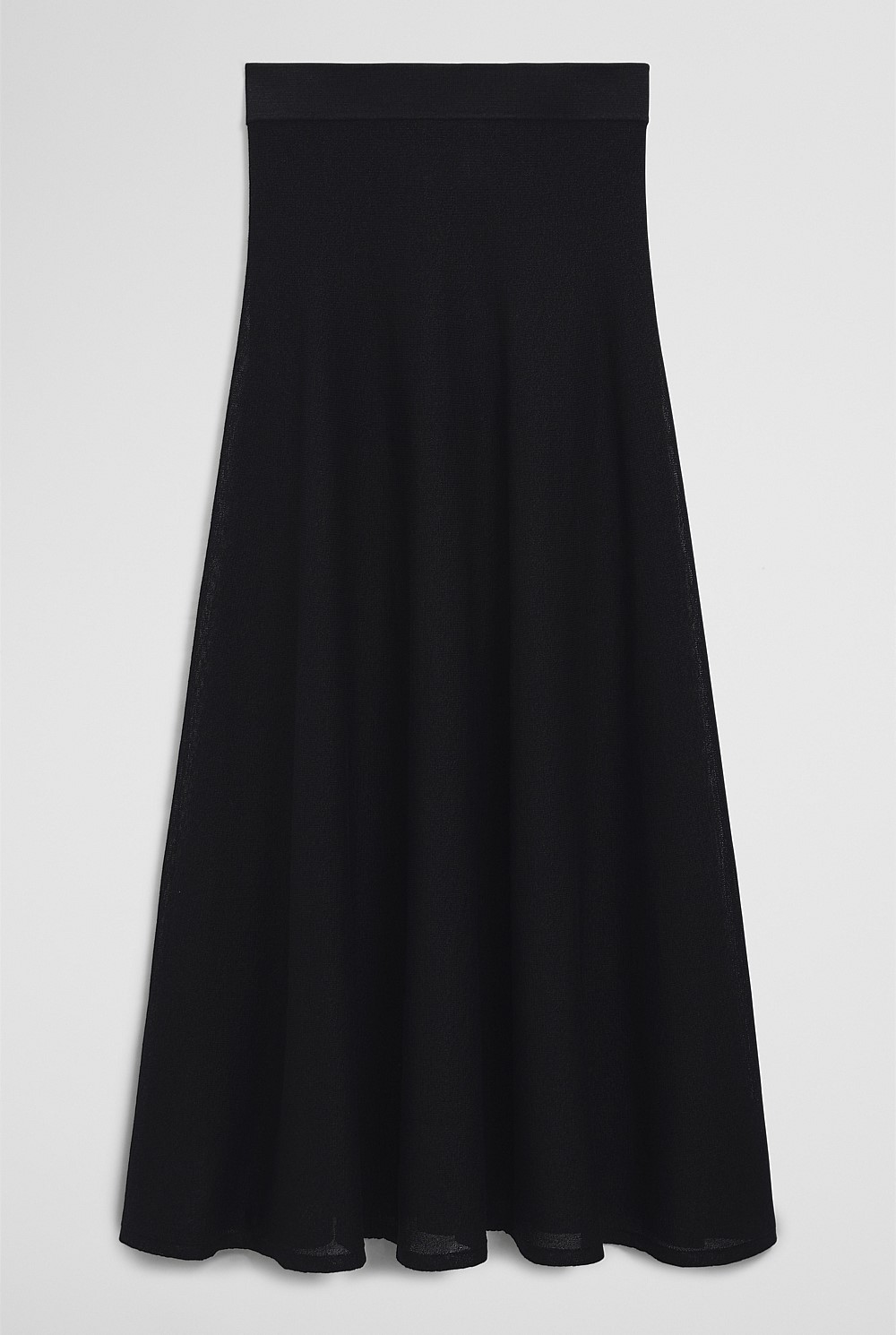 Flared Knit Skirt