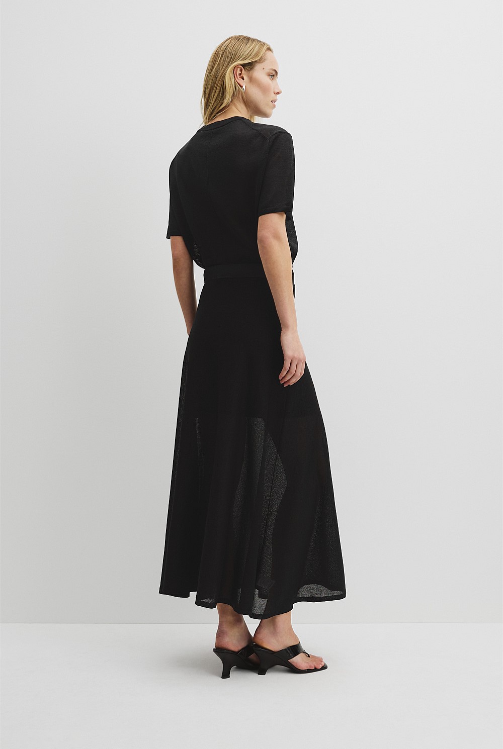 Flared Knit Skirt