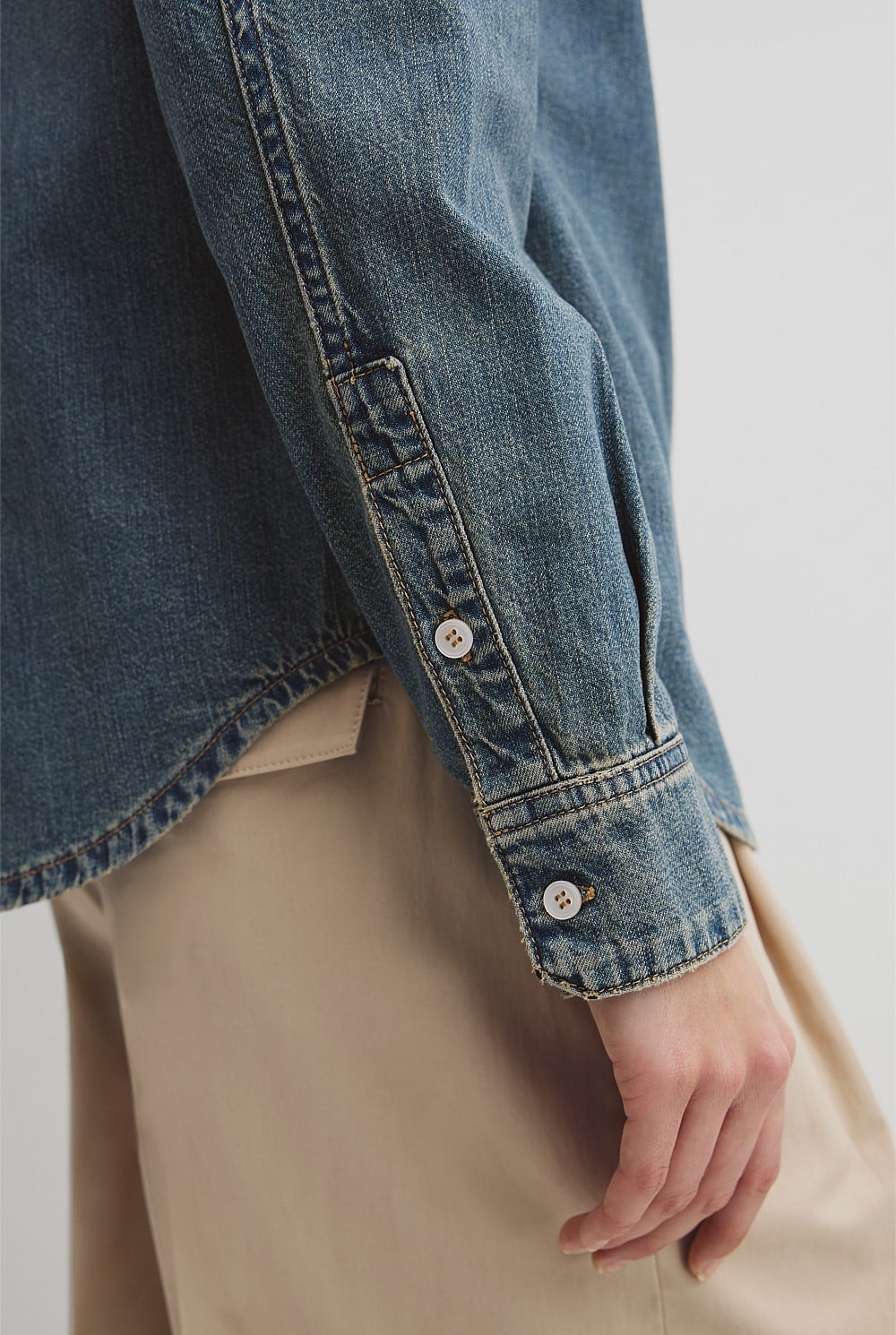 Slim Denim Shirt