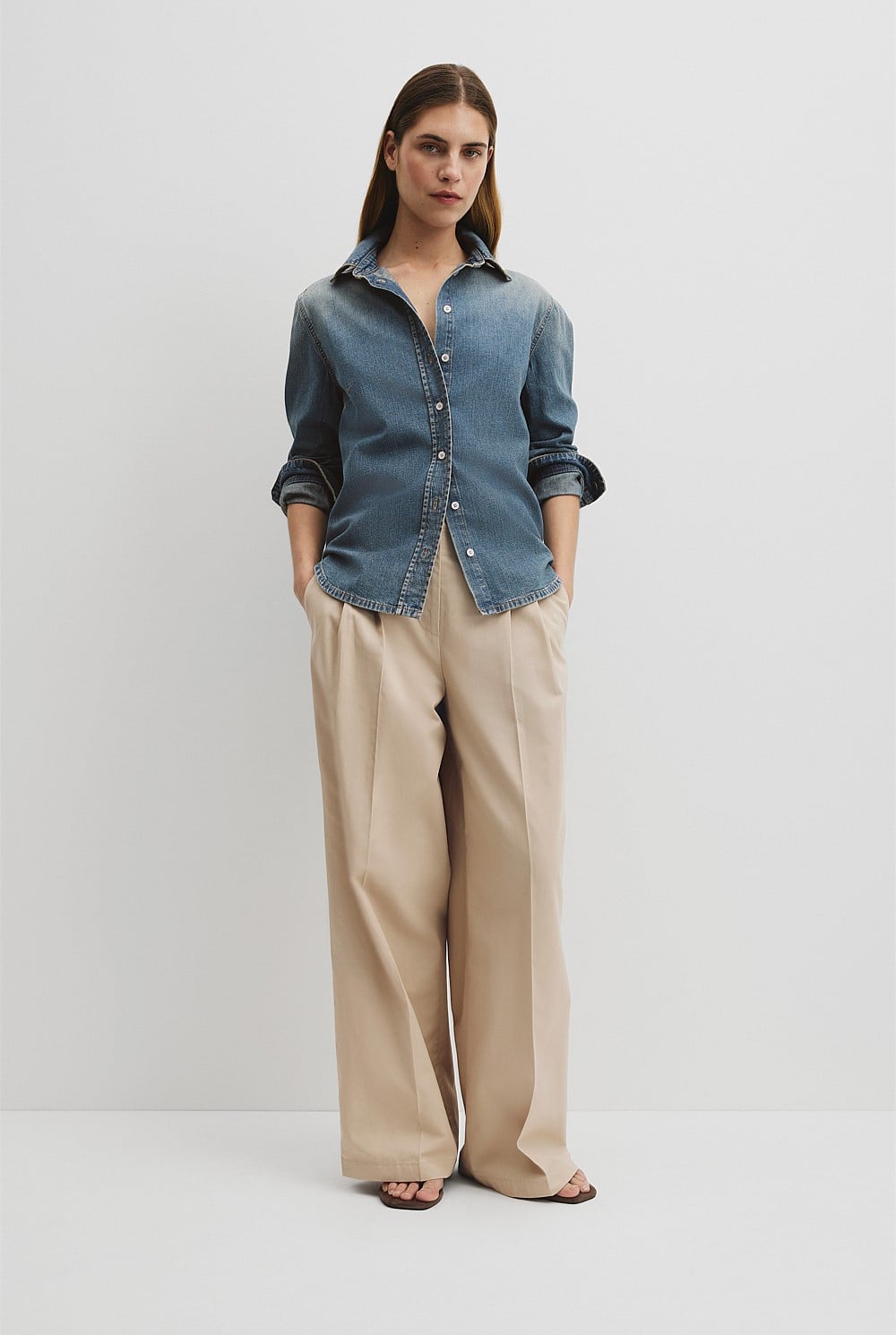 Slim Denim Shirt