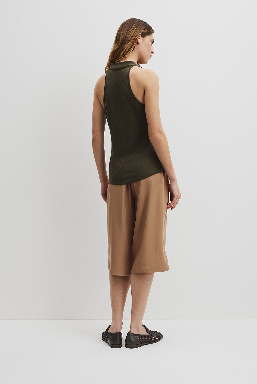 V-Neck Neck Drape Top