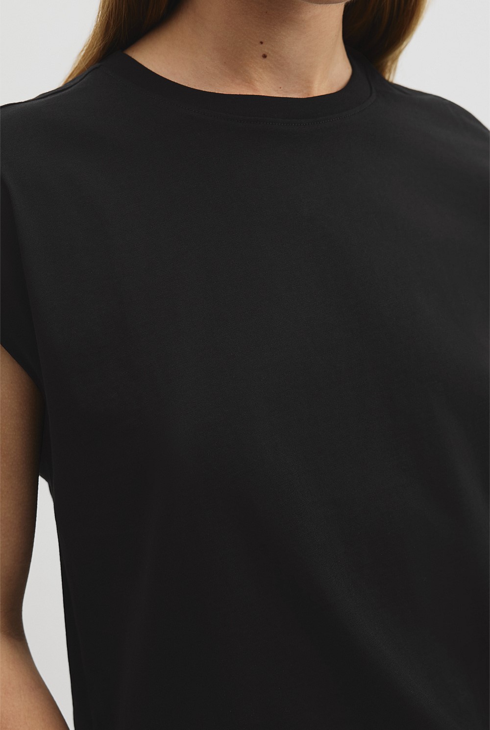 Australian Cotton Relaxed Crew Tank