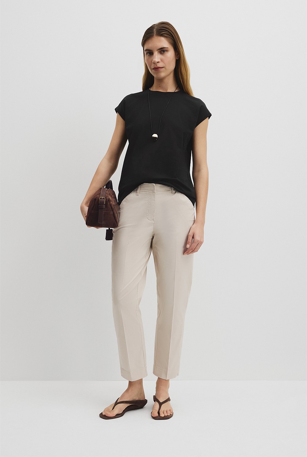 Australian Cotton Relaxed Crew Tank