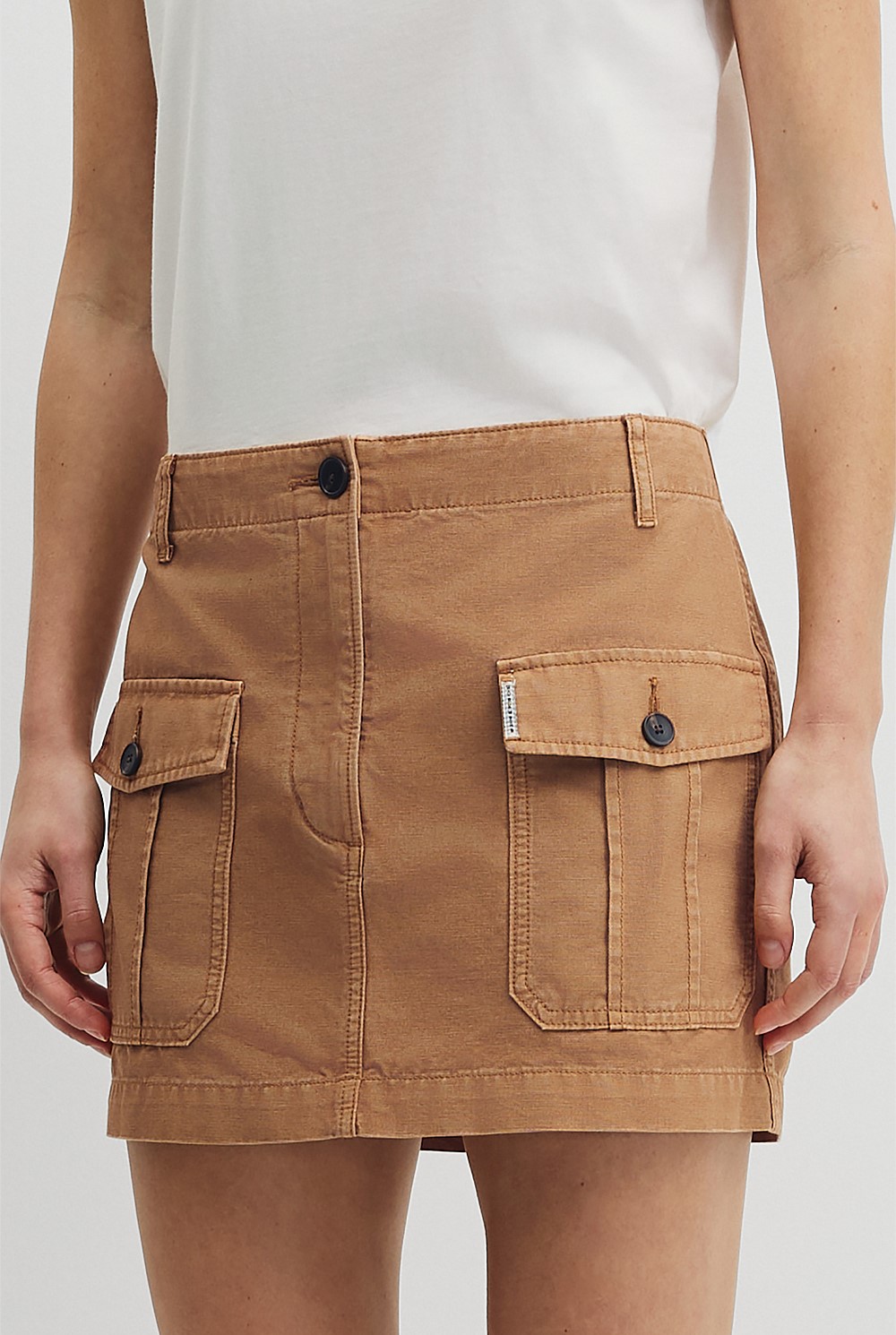 Workwear Mini Skirt