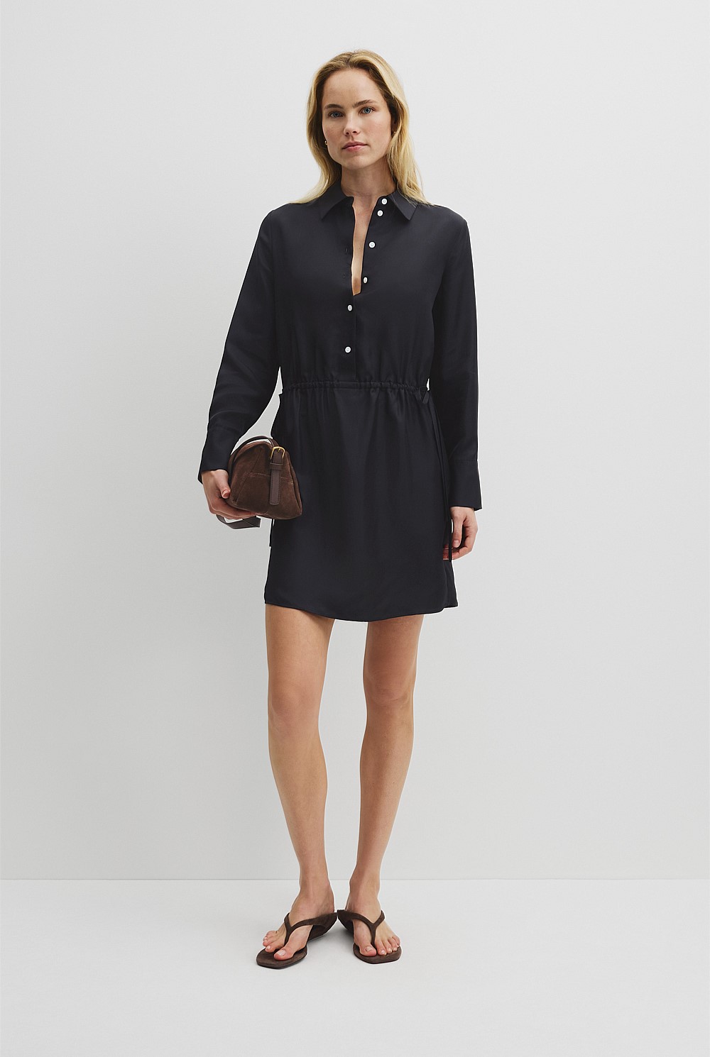 Gathered Mini Dress