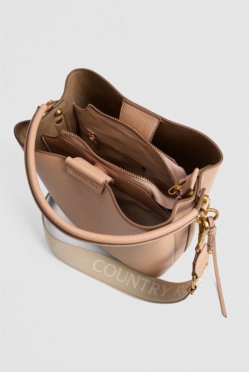 Spliced Bucket Bag