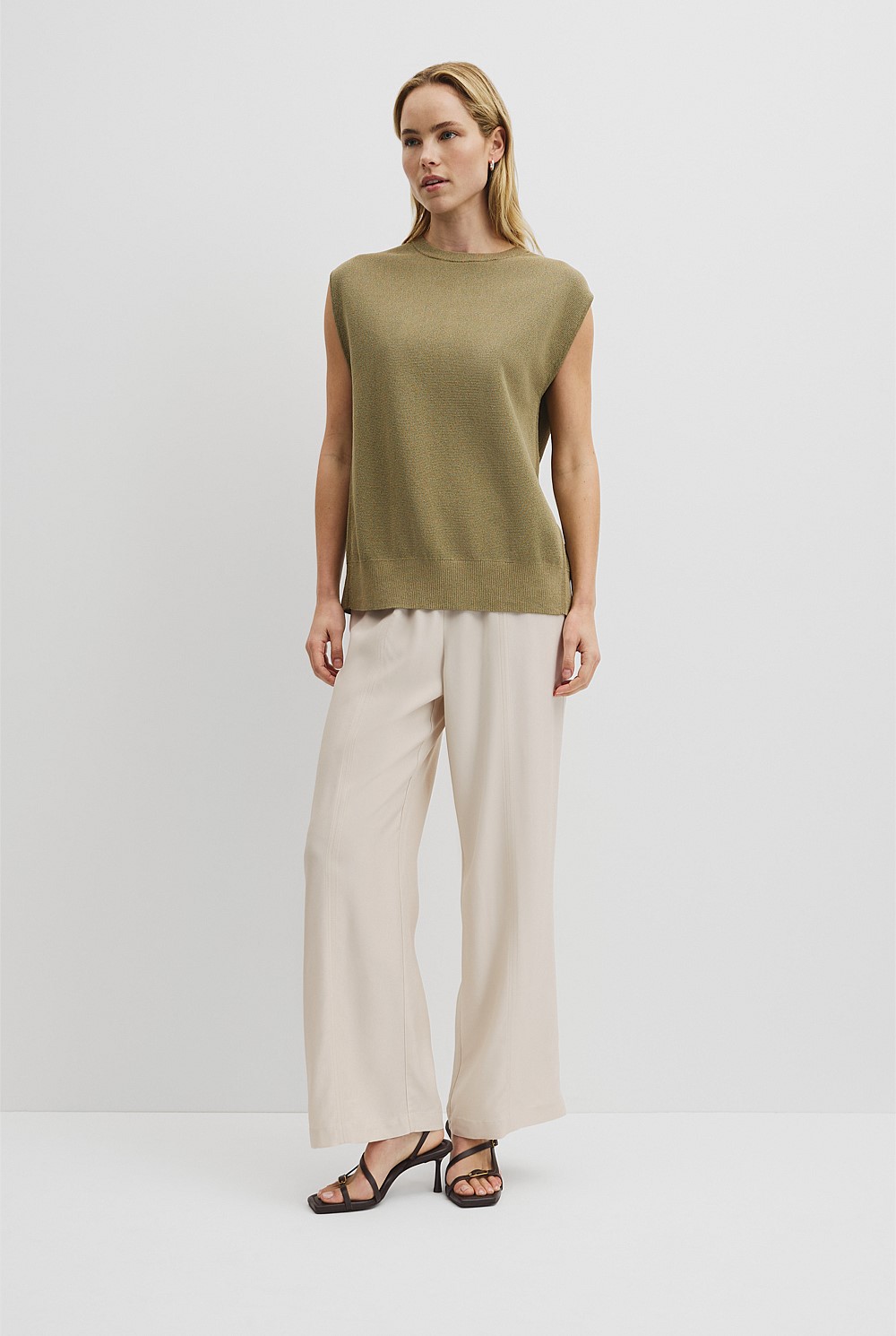 High Neck Sleeveless