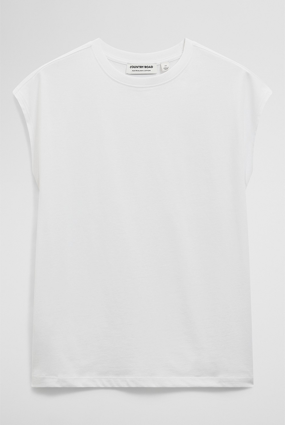 Australian Cotton Relaxed Crew Tank