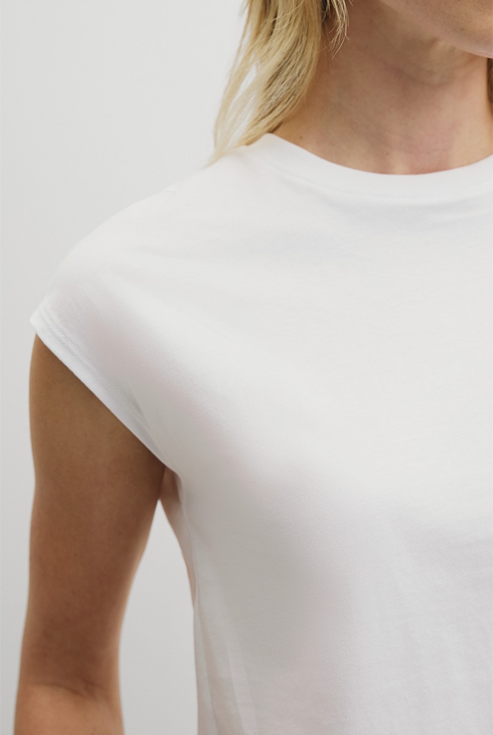 Australian Cotton Relaxed Crew Tank