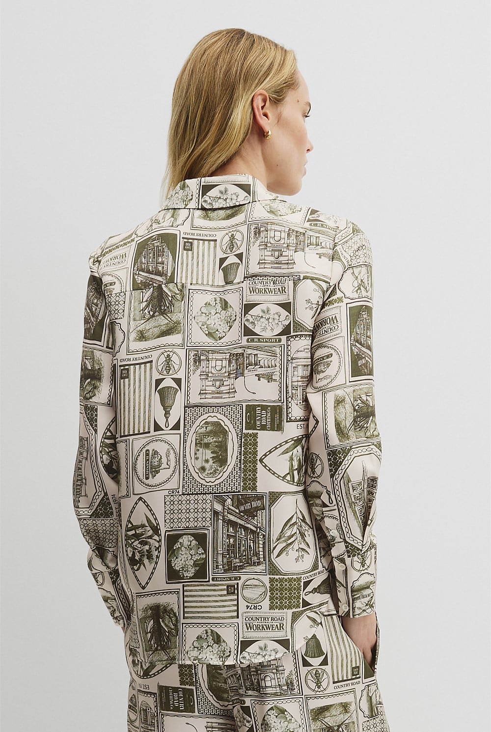 Print Silk Blouse