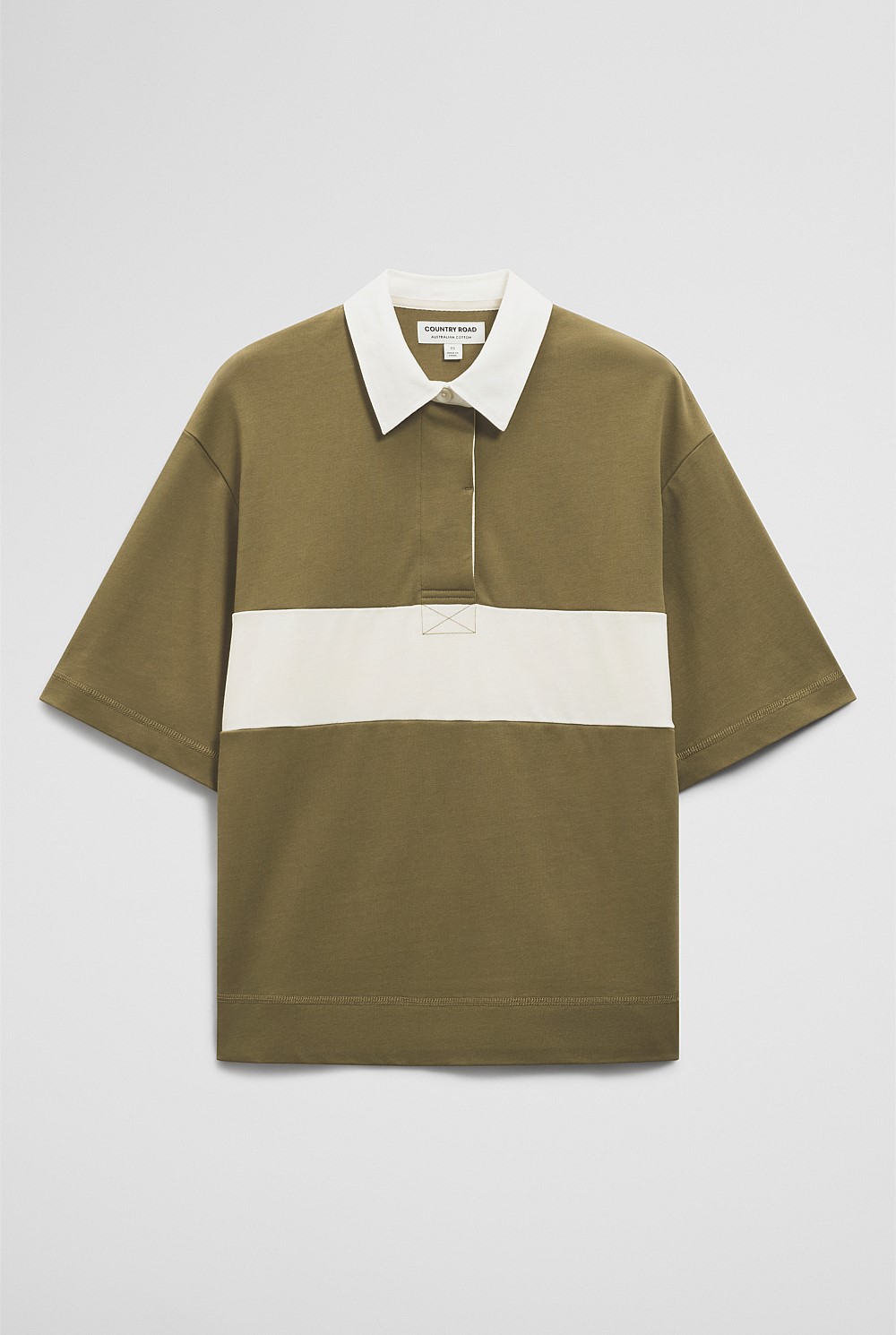 Australian Cotton Short Sleeve Workwear Block Rugby Polo