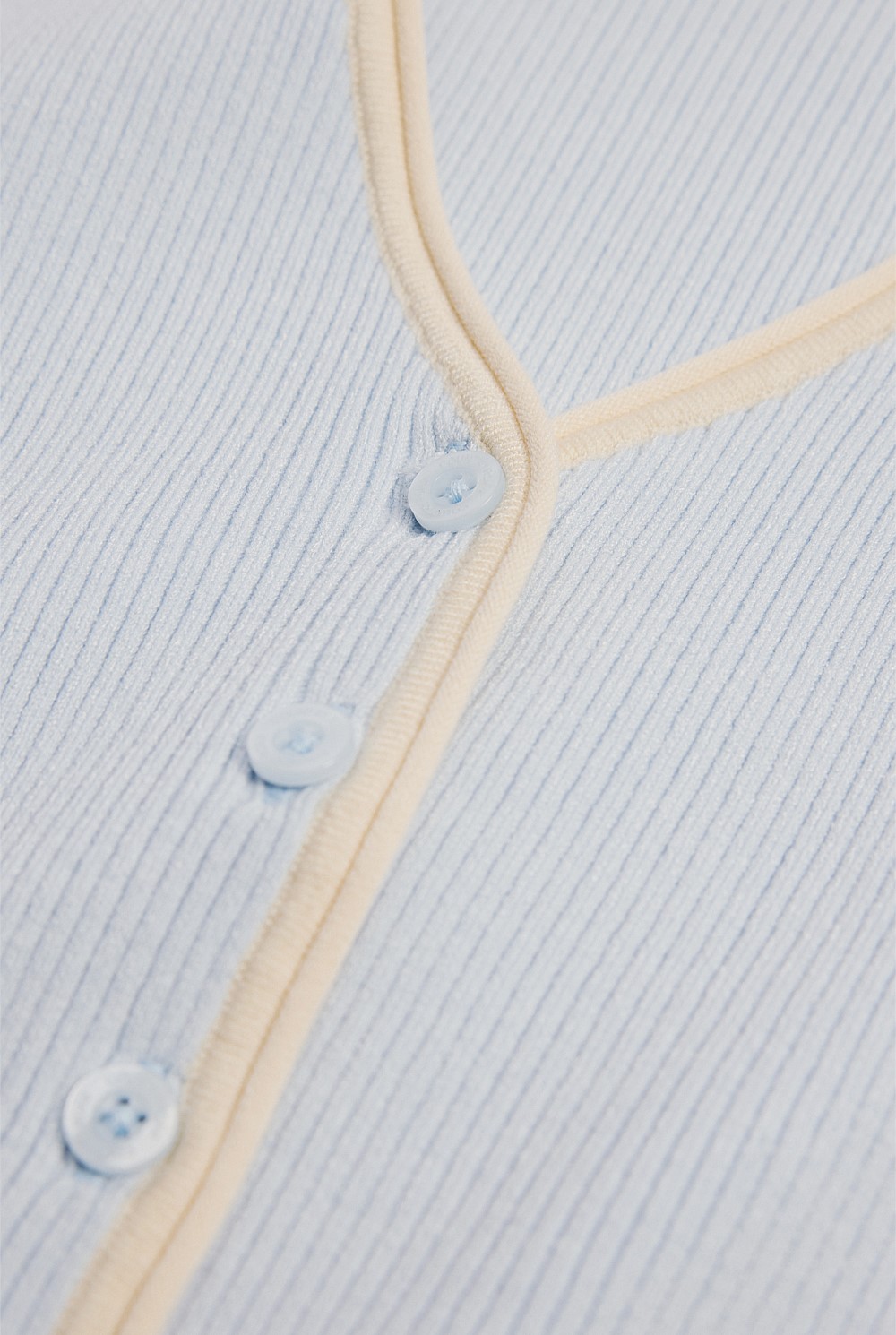 Teen Sleeveless Button Through Knit
