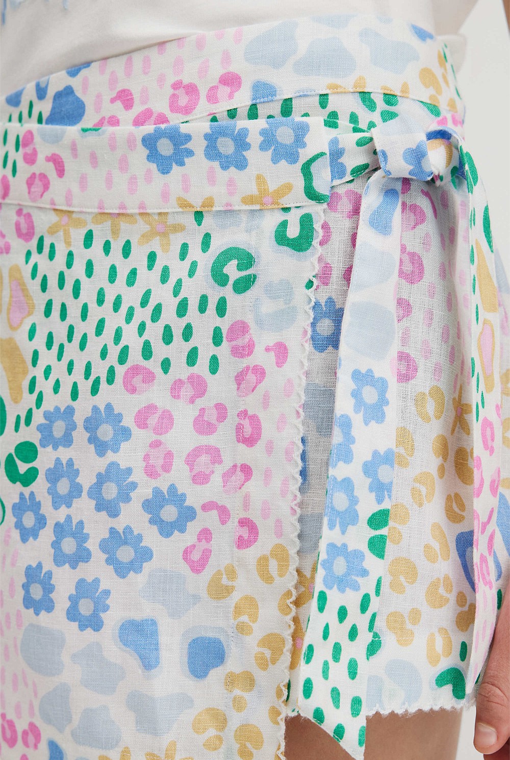 Teen Print Wrap Skort